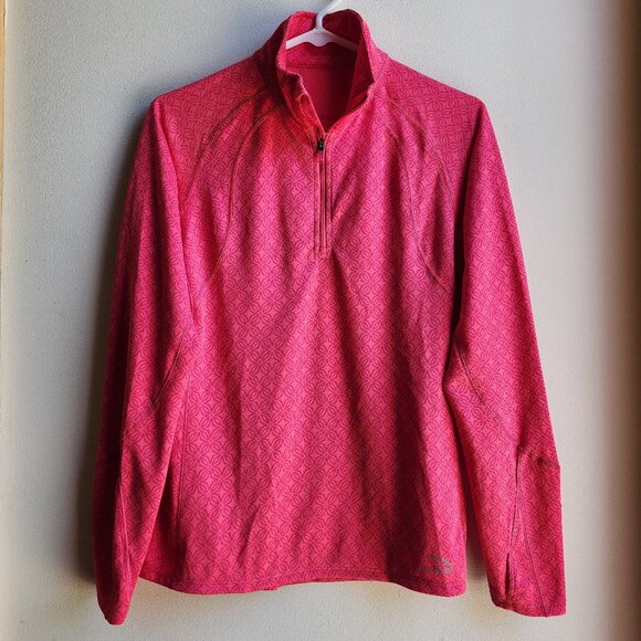 L.L. Bean Tops - L.L Bean Hot Pink Quarter Zip Pullover Size Small
